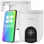 Ezviz H8C CS-H8C-3MP Wi-Fi V&auml;listingimustes IP65 3MP 2K Nutikas P&ouml;&ouml;ratav 360&deg; Kaamera MicroSD / &Ouml;&ouml;n&auml;gemine Valge