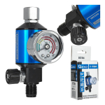 R&otilde;huregulaator manomeetriga 1/4" GEKO G03166, 0&ndash;10 bar, 600 l/min, 5&ndash;50&deg;C, 33 mm, 25 &micro;m