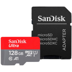 microSDXC m&auml;lukaart 128GB koos SD adapteriga kuni 140MB/s A1 Class 10 UHS-I SDSQUAB-128G-GN6MA SanDisk