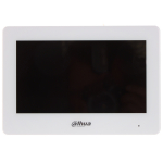 Dahua VTH5422HW-W IP Wi-Fi videouksekell sisemonitor 7&Prime; TFT puutetundlik 1024&times;600 Wi-Fi kahesuunaline heli H.265/H.264 video dekodeerimine SD tugi 6 alarmi sissetulekut/1 v&auml;ljund Valge