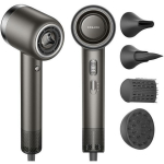 Dreame juuksekuivati AHG40A-GY 2000 W, 110000 RPM, 60 m&sup3;/h, 4 kuumustaset, 3 kiirus, hall, difuusori otsik