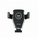 Gembird mobiiltelefoni hoidja autole EG-TA-CHAV-QI10-01 must, sobib 65-85 mm, juhtmevaba laadija 10 W