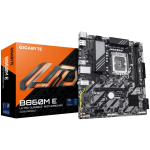 Gigabyte Emaplaat B860M E 1.0, Intel Core Ultra, 4+1+2 faasi VRM, kuni 8800MHz DDR5, 2xPCIe 4.0 M.2, 1GbE LAN, USB 3.2 Gen 1