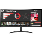 LCD Monitor|LG|34"|Curved/21 : 9|Panel VA|3440x1440|21:9|100 Hz|5 ms|Tilt|34WR50QK-B