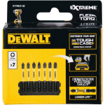 Dewalt L&ouml;&ouml;ktrelli otsikute komplekt DT70822-QZ 57mm PZ 7 tk., must/kollane, plastikkarbis