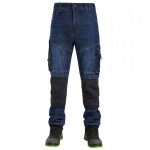 Pesso T&ouml;&ouml; p&uuml;ksid KD155_BLUE-S, denimi kangas, S, 70% puuvill, 28% pol&uuml;ester, 2% elastaan, paindlik, tugevdatud
