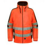 Pesso Hi-vis jakk kapuutsiga FL05_OR-XL, 155g/m&sup2;, 100% pol&uuml;ester, EN ISO 20471:2013, 2. kategooria