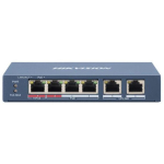 Hikvision L&uuml;liti DS-3E0106HP-E SWITCHDS3E0106HPE, 6x10/100 Mbps RJ-45, haldamatu, IEEE 802.3, IEEE 802.3u, IEEE 802.3x