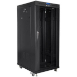 Lanberg 19 tolline paigalduskapid seisab 27U FF01-8027-12BL, 800mm, 1000mm, lukk, LCD ekraan, IP20