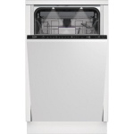 BEKO Dishwasher | BDIS38040Q | Built-in | Width 45 cm | Number of place settings 10 | Number of programs 8 | Energy efficiency class C | Display | White