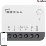 Sonoff Smart ZigBee mini l&uuml;liti ZBMINIR2, 2400W, 100-240V, Zigbee 3.0, kompaktne, turbo režiim, grupi juhtimine