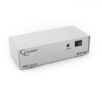 Gembird VGA jagaja GVS122, 1 x D-Sub 15pin, 2 x D-Sub 15pin, 75m, 2048x1536, metallkorpus, Plug-and-Play
