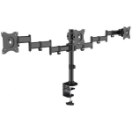 Maclean Lauahoidja 3 LCD monitorile MC-691, 13''-27'', 8kg, VESA 75x75, 100x100, must, alumiinium, reguleeritav kaugus