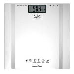 Jata Elektroniline isiklik skaala 532, 180 kg, 100 g, LCD, 310 mm, 190 mm, 2xAAA, 12 m&auml;lusisendit, libisemisvastane pind
