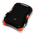 Silicon Power HDD Armor A30 korpus SP000HSPHDA30S3K, 1, 6Gb/s, USB 3.2, must, oranž