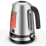 Forme Veekeetja FKS-817, 1850-2200W, 1.7l, 40-100&deg;C, 360&deg; p&ouml;&ouml;ramine, roostevaba teras, automaatne v&auml;ljal&uuml;litus