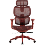 Onex Ventra Premium Mesh m&auml;ngukontoritool ONEX-VENTRA-RD, punane, 125kg, 5 ratast, reguleeritav