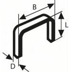 Bosch 2609200232, lamedad klambrid t&uuml;&uuml;p 57, 10,6x12 mm, 1,25 mm, 1000 tk