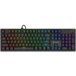 Savio STYX BROWN mehaaniline klaviatuur, Outemu Brown, Hot Swap, RGB, 104 klahvi, USB, 1.5m, QZERTY