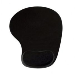 Vakoss PD-424 hiirematt, 220x200x20mm, must, ergonoomiline, geelrandmed, kummist alus