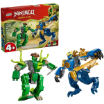 LEGO NINJAGO 71853 Jay's Dragon Mech Fight, 107 detaili, 2 minifiguuri, 4 relva, 10cm, 4+ aastat