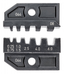 Kompresijas uzgaļu komplekts, KNIPEX, 97 49 08, 0.25 - 6 mm&sup2;, 5 profili