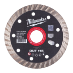 DIMANTA ASMEŅI DUT, DUT 115 MM - 1 PC, 4932399526 MILWAUKEE