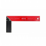 Koka meistara tērauda mērlente ar alumīnija rokturi 400mm, divpusēja mm skala, AW29803, AWTOOLS