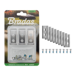 Robota zāles pļāvēja asmens WORX/Landroid, LM-RWL09NB, 9 gab. komplekts, 35x18x0.90 mm, izturīgs un asmens