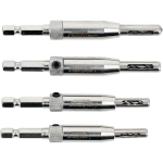 Sthor 22750 Puuriotsikute komplekt 4 tk #45 s&uuml;sinikteras, 1/4" (6.3 mm) kuusnurk, 2 mm, 2.8 mm, 3.6 mm, 4.5 mm, nikeldatud