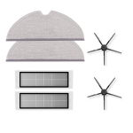 Roborock Accessories Kit 8.02.0074 tarvikute komplekt filtrid k&uuml;lgharjad mopiriided S6 S5 Max S6 Pure Valge