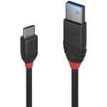 Lindy USB 3.2 A-C kaabel 36915 0.5m, 10Gbps, must, PVC korpus, nikli &uuml;hendused, kolmekordne kaitse