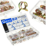 Geko vedru klambrid 135 tk, 8&ndash;18 mm, terasest vedru klambrid, korraldaja kaasas