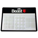 Beast M&ouml;&ouml;blipadjad 9056233, valge, 28 padja, vill tugevate liimikihtidega, puit, laminaat, plaadid