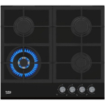 Beko Gaasipliit HILW64235S, 4 p&otilde;letit, must, p&ouml;&ouml;ratavad nupud, gaasi turvalisus, wok p&otilde;letaja