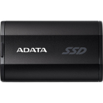 Adata SSD, SD810-500G-CBK, 500 GB, 2000 MB/s, USB 3.2 Gen 2x2, must, tolereeriv tolmu ja vett
