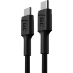 Green Cell KABGC31 USB kaabel, 0,3 m, USB-C, 60 W, 480 Mbit/s, must, 1 tk