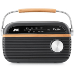 Jvc RA-E215G Kandev raadio, 81mm, 218mm, 121mm, teleskoopantenn, FM, 87.5-108MHz, 2W, akutoitega