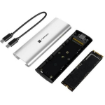 Natec SSD korpus NKZ-2474, 105mm, 38mm, 12mm, 40g, Alumiinium, Plast, 3.2 Gen 2, 0.21m, 10 Gbit/s, 10 TB, 1x M.2, USB Type-C