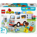 Lego Konstruktor 10447, 19 tk, plastmass, 2 a, kiirabi auto, arsti ja t&uuml;druku figuurid