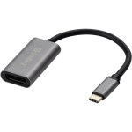 Sandberg Adapter 136-19, USB Type-C, DisplayPort 20 pin emane, 4K 60Hz, alumiiniumkorpus, USB toide