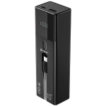 Tracer Toitepank TRABAT47641, 10000 mAh, 100 W, 1 x USB-A, 1 x USB-C, 3 x laadimisporti, 4 elementi, must