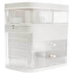Rio Ilu kast kosmeetika hoidmiseks CSSM-EU/1,2, 20cm, 29cm, 29.5cm, l&auml;bipaistev, akr&uuml;&uuml;l, sisseehitatud peegel, LED valgustus