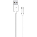 Savio CL-126 USB-kaabel, USB A&ndash;C, 1m, 5A, USB 2.0, 480 Mbit/s, valge, PVC, nikkel