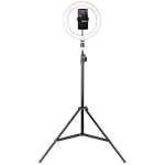 Havit ST7012 PRO statiiv valgusringiga, 5V, 72-210cm, 360&deg;, 3 režiimi, metall/pol&uuml;meer
