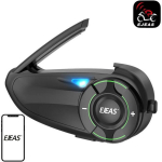EJEAS Q8 mootorratta intercom, Bluetooth 5.1, 1000m, IP67, 1200mAh, 17h, 230h, 3h, 6 seadet