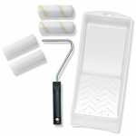 Maalri rullide komplekt k&auml;epidemega (6 tk.), v&auml;rvimiseks, lakkimiseks