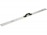 Vorel Alumiiniumist joonlaud 1000 mm 19755, 2 vahtu, 60 mm, 3.8 mm, mm ja tolli graduatsioon, PVC k&auml;epide