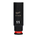SHOCKWAVE&trade; IMPACT DUTY TRIECIENIZTURĪGAS UZGRIEŽŅU MUCIŅAS, 11 MM 1/4" IMPACT SOCKET DEEP - 1 PC, 4932480260 MILWAUKEE