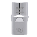 &frac12;&Prime;HROMĒTI UZGRIEŽŅU SKRŪVĒ&Scaron;ANAS UZGAĻI AR ČETRIEM PLAKANIEM&trade; SĀNIEM, 1/2 DRIVE SOCKET METRIC STANDARD - 13 MM, 4932480011 MILWAUKEE